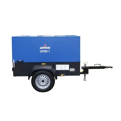 050-7 Liutech Air Compressor175 PSI Diesel 7 Bar Air Compressor Machine til minedrift